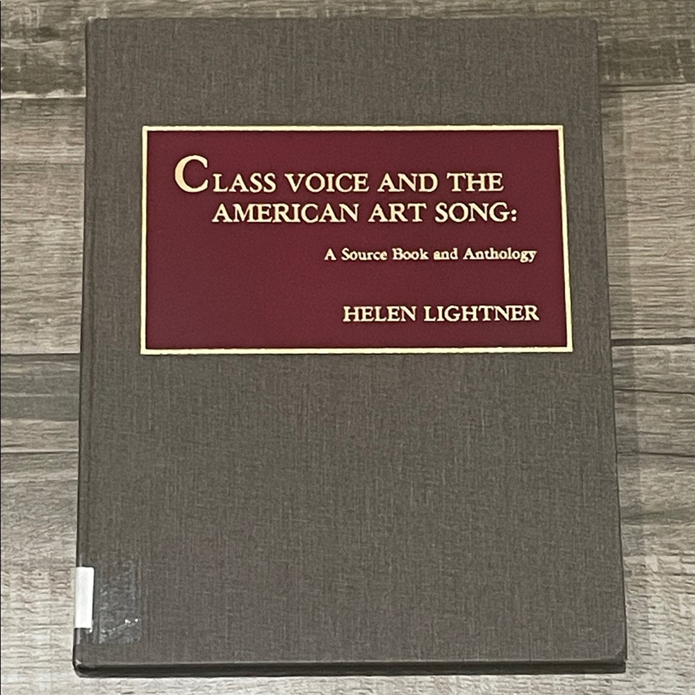 Class Voice and the American Art Song Book
